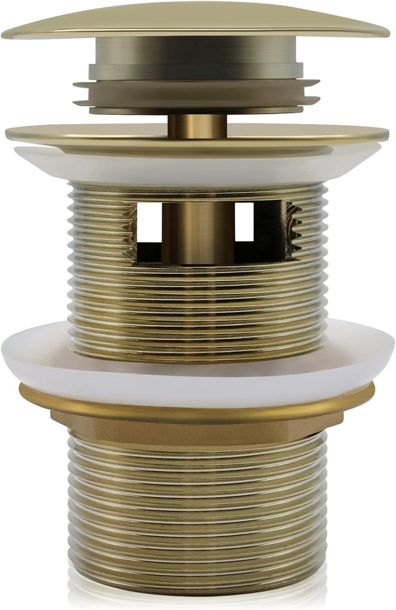 FerdY Pop-up Drain for Freestanding Bathtub, Polished Gold Finish, cUPC Certification, Freestanding Bathtub Drain Stopper - Image 2